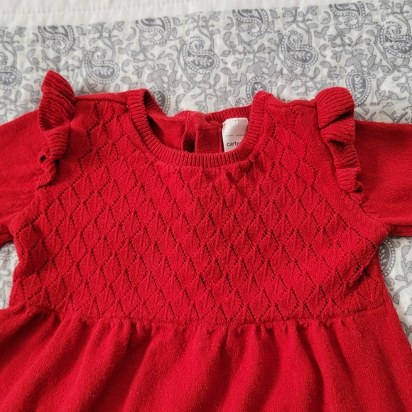Cute Red Baby Girl Dress - Picture 2 of 4